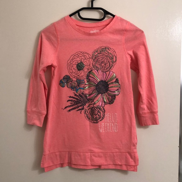 OshKosh 3/4 length Jr Girls Sleeve Shirt - Picture 1 of 7